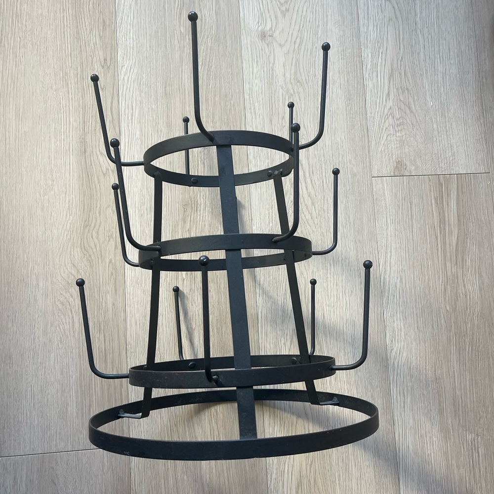 Bronze Three-Tier Mug Tree Stand